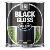 Black Gloss Non-Drip Paint 300ml Tin Paint